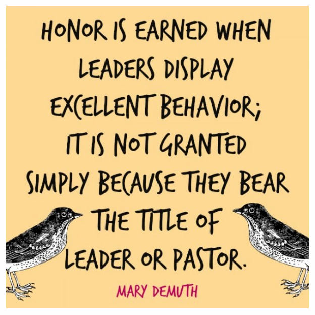 Honor is earned