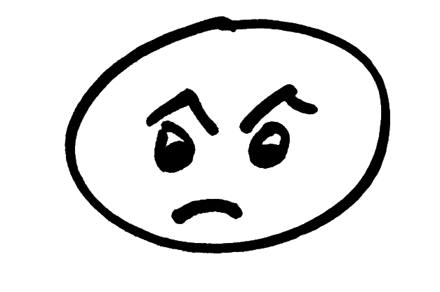 Angry face